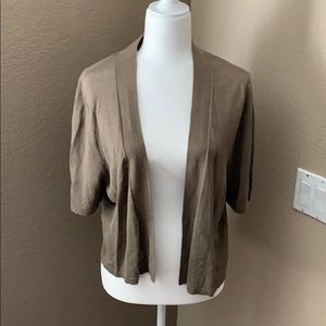 Lane Bryant olive green shrug sweater. BRAND NEW